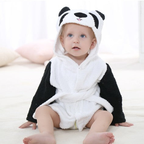 Children's Hooded Animal Bathrobe