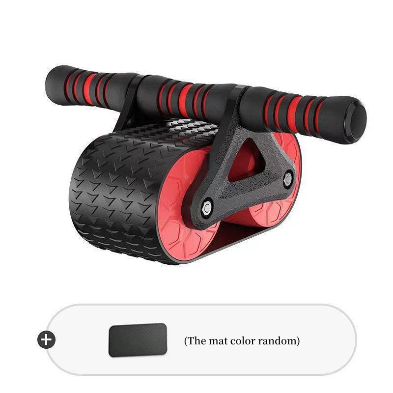 Double Wheel Abdominal Exerciser, Women Men Automatic Rebound Ab, Wheel Roller Waist Trainer Gym Sports