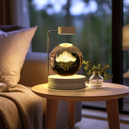 3D Galaxy Crystal Ball Night Light