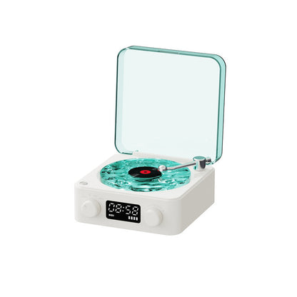 Retro Bluetooth Turntable Speaker With White Noise And RGB Projection
