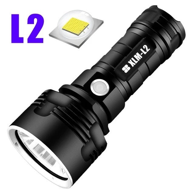 Strong Flashlight Focusing Led Light, Rechargeable Super Bright LED Outdoor Xenon Lamp