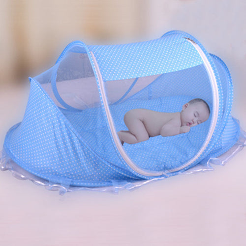 Foldable Baby Bed Net With Pillow Net 2pieces Set,
Ultra-Comfy Foldable Portable Baby Bed Net