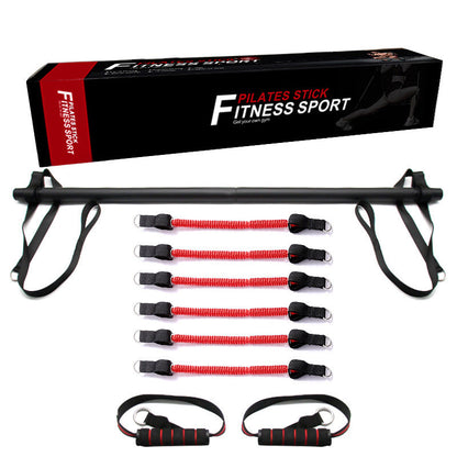 Portable Pilates Bar Kit with Resistance Bands, Home Gym Workout Equipment, Perfect Stretched Fusion Exercise Bar And Bands