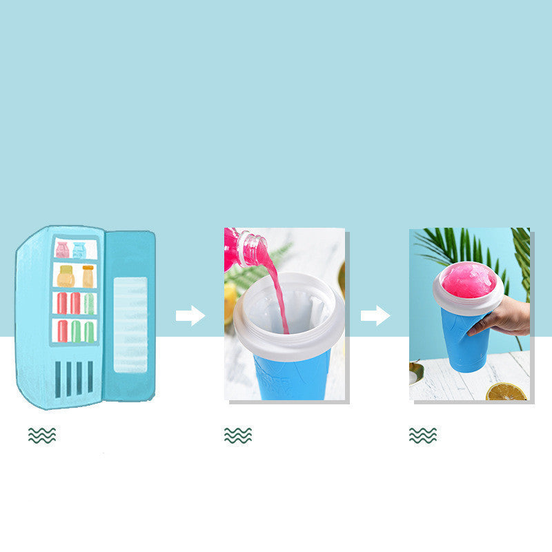 Net Celebrities Slushie Maker,Pinch The Into An Ice And Quickly Make A Smoothie Cup