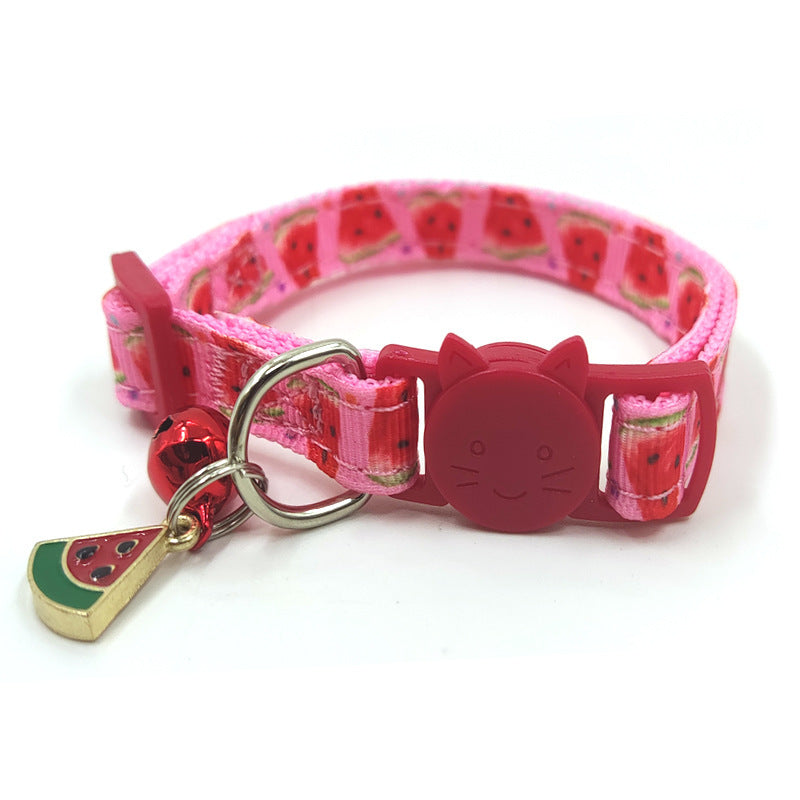 Fashion Cat Collar Bell Cute Patterns Secure Fit
