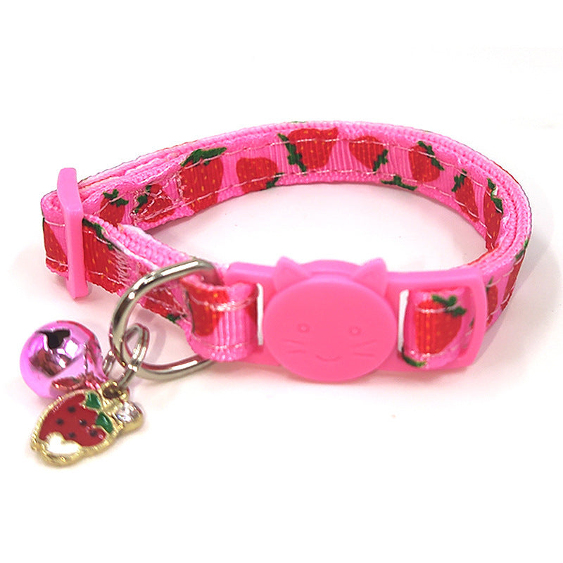 Fashion Cat Collar Bell Cute Patterns Secure Fit