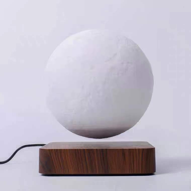 Magnetic Levitation Moon Lamp,Table Moon Light 3D Printing Planet,Night Light Magnetic Levitation