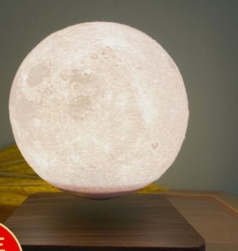 Magnetic Levitation Moon Lamp,Table Moon Light 3D Printing Planet,Night Light Magnetic Levitation