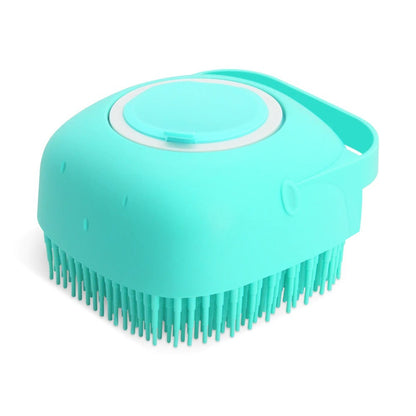 Pet Dog Shampoo Massager Brush, Cat Massage Comb Grooming Scrubber, Hair Soft Silicone Brushes