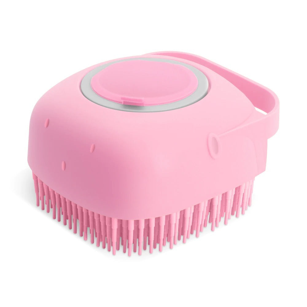 Pet Dog Shampoo Massager Brush, Cat Massage Comb Grooming Scrubber, Hair Soft Silicone Brushes
