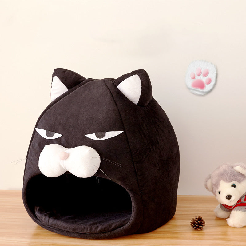 Cozy Cat Cave Bed House