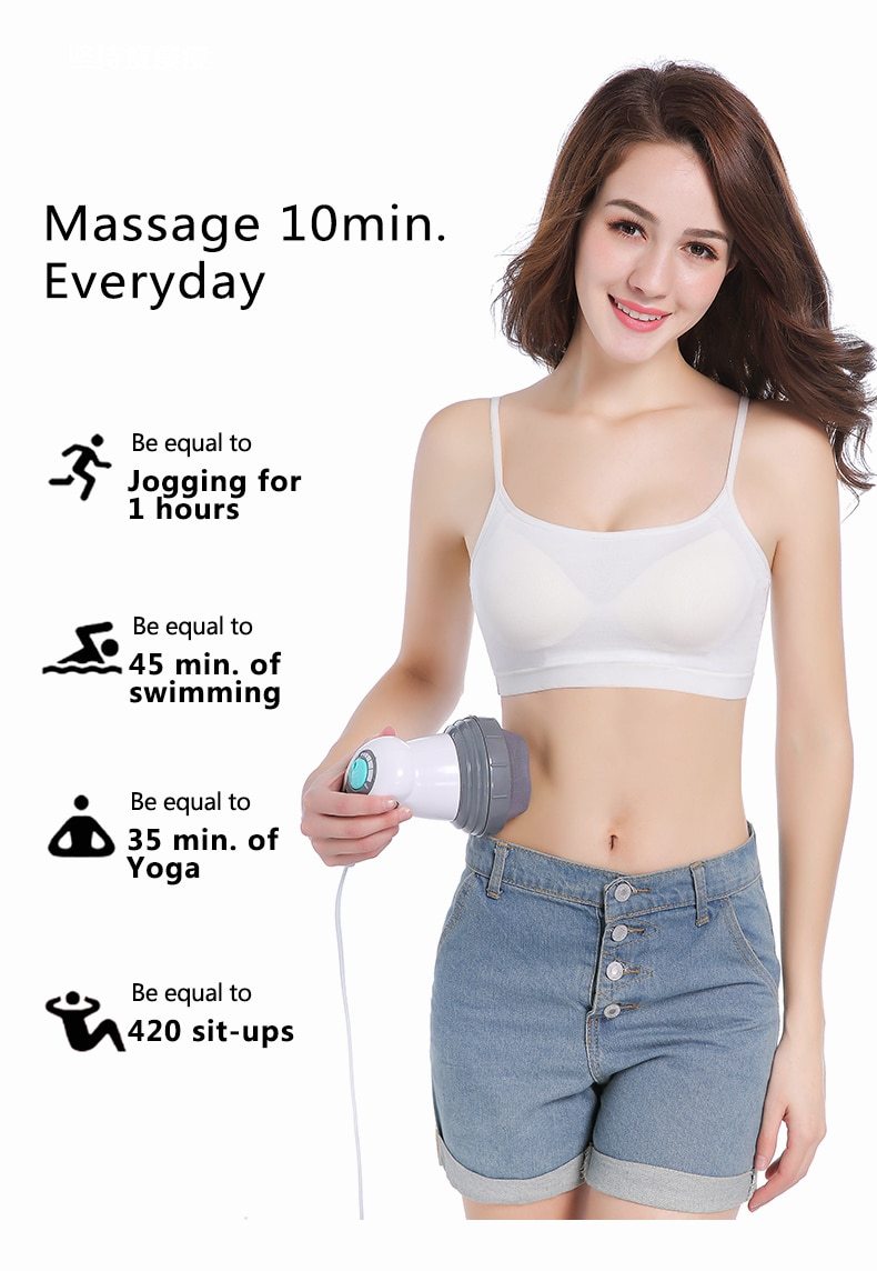 Electric Noiseless Vibration Kneading And Massage Roller, Full Body Massager