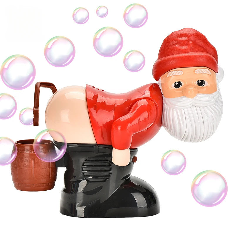 Electric Santa Bubble Machine,Musical Christmas Party Blower