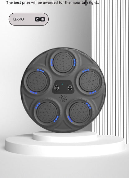 Martial Arts Self Defense Hanging Boxing Target, Music Boxing Machine Blue Light Hitting Reaction, Intelligent Electronic Wall Boxing Target