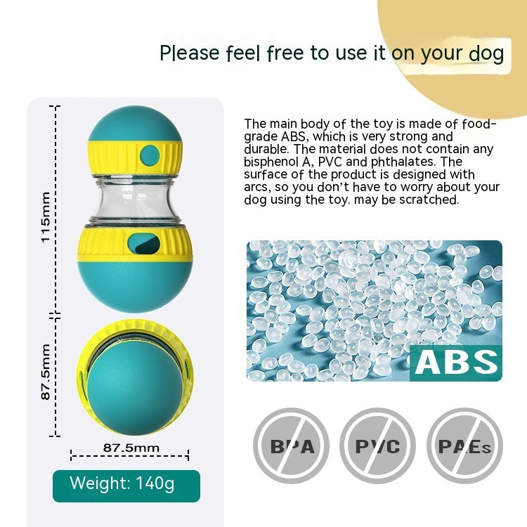 Food Dispensing Dog Toy Tumbler Leaky Food Ball, Puzzle Toys Interactive, Slowly Feeding Protect Stomach Increase Intelligence Pets