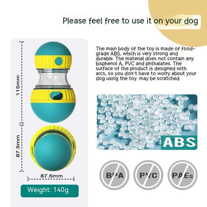 Food Dispensing Dog Toy Tumbler Leaky Food Ball, Puzzle Toys Interactive, Slowly Feeding Protect Stomach Increase Intelligence Pets