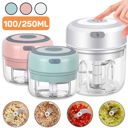 PowerBlitz Mini Chopper,USB Rechargeable Electric Garlic And Vegetable Chopper