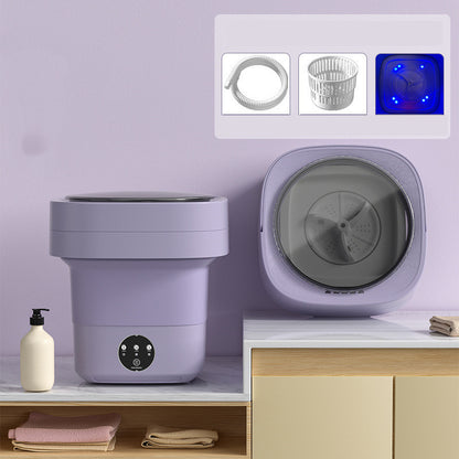 Foldable Portable Washing Machine,Compact Electric Spin Dry