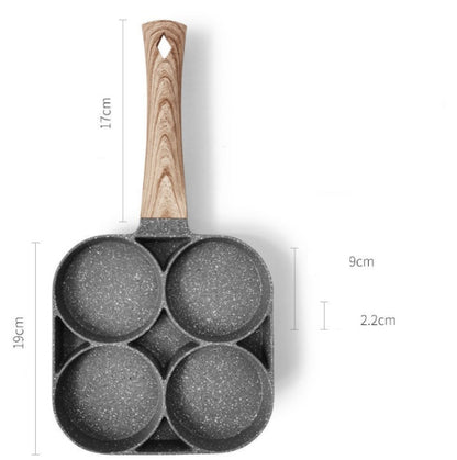 Non Stick 4 Hole Breakfast Frying Pan
