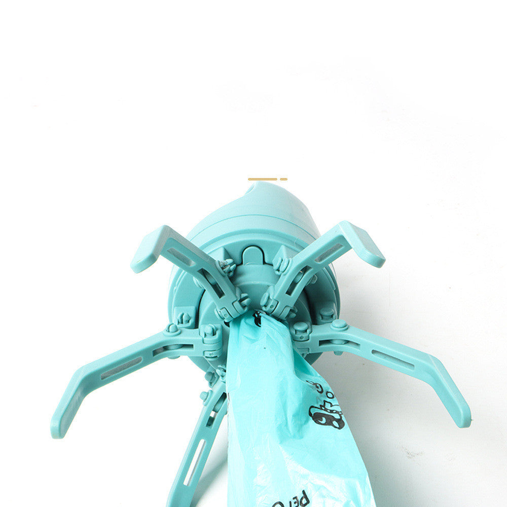 Portable Lightweight Dog Pooper Scooper With Built In Poop Bag, Dispenser Eight Claw Shovel For Pet, Toilet Picker Pet Products