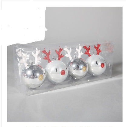 Assorted Christmas Ornament Set,Reindeer Ball Star Collection