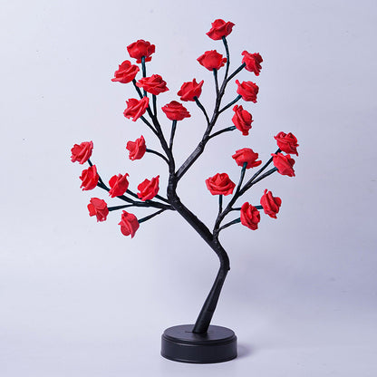 USB Powered Rose Table Lamp,3D Flower Night Light