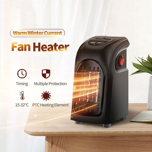 WinterAir Mini Ceramic Heater,Portable PTC Fan Heater For Home,Office And Camping