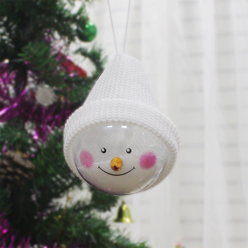 Festive Snowman Ornament Ball,Unbreakable Christmas Tree Pendant