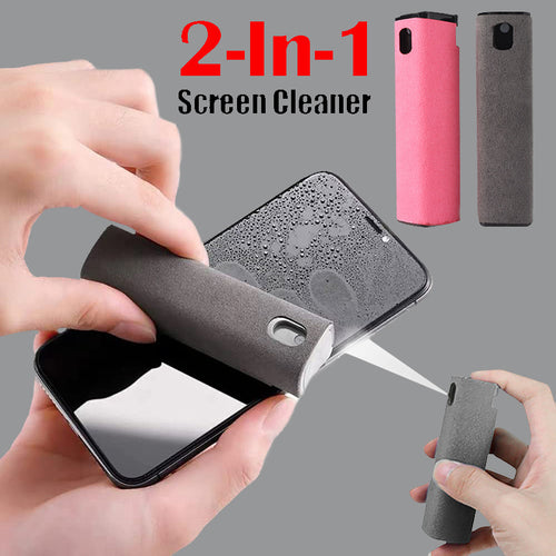 All In One Portable Screen Cleaner,Spray And Wipe Cleaning Kit