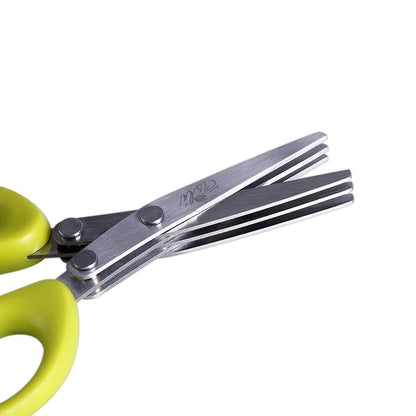 Multifunctional Multi Layer Scissors,  Stainless Steel Green Onion & Herb Scissor,Kitchen Gadgets