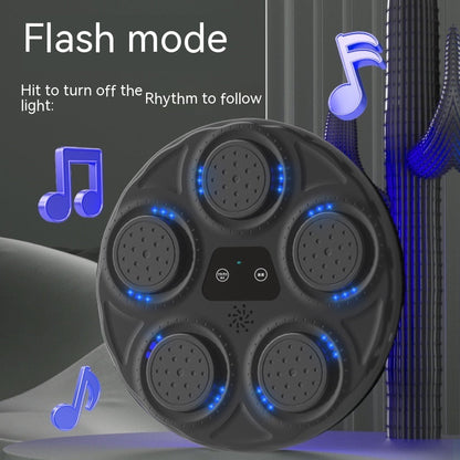 Martial Arts Self Defense Hanging Boxing Target, Music Boxing Machine Blue Light Hitting Reaction, Intelligent Electronic Wall Boxing Target