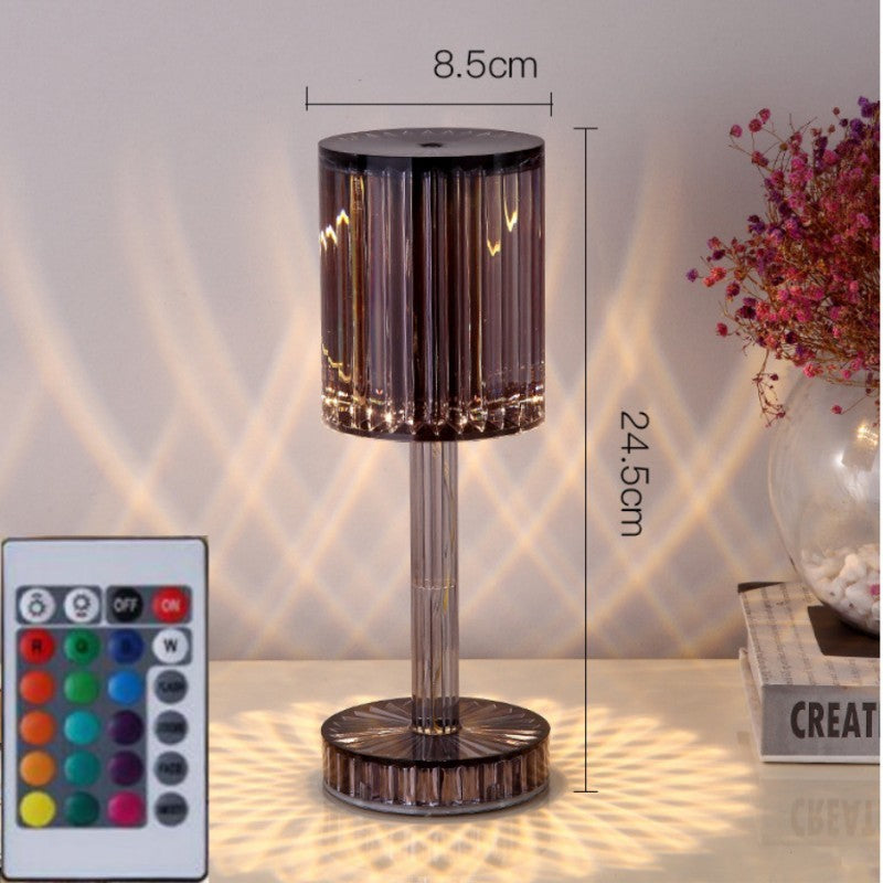 Crystal Table Lamp, Diamond Romantic Warm Led For Home Decor, Romantic Night Light Decoration