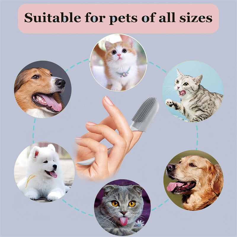 DentaFresh Silicone Finger Toothbrush for Pets