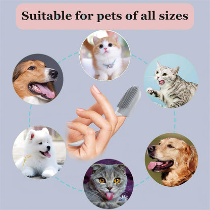 DentaFresh Silicone Finger Toothbrush for Pets