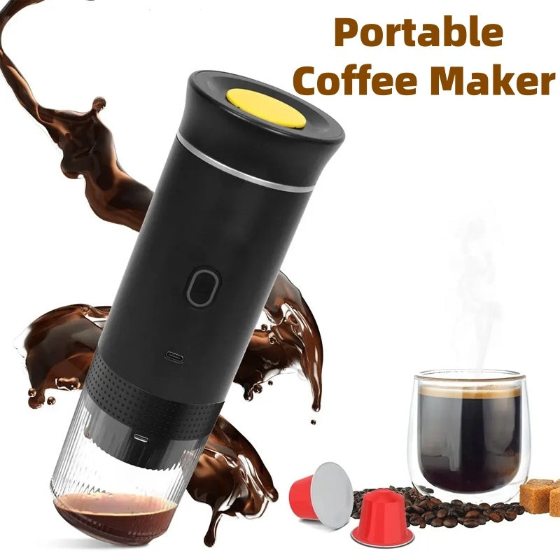 BrewJet Go Portable Espresso Maker,3 In 1 Travel Grinder