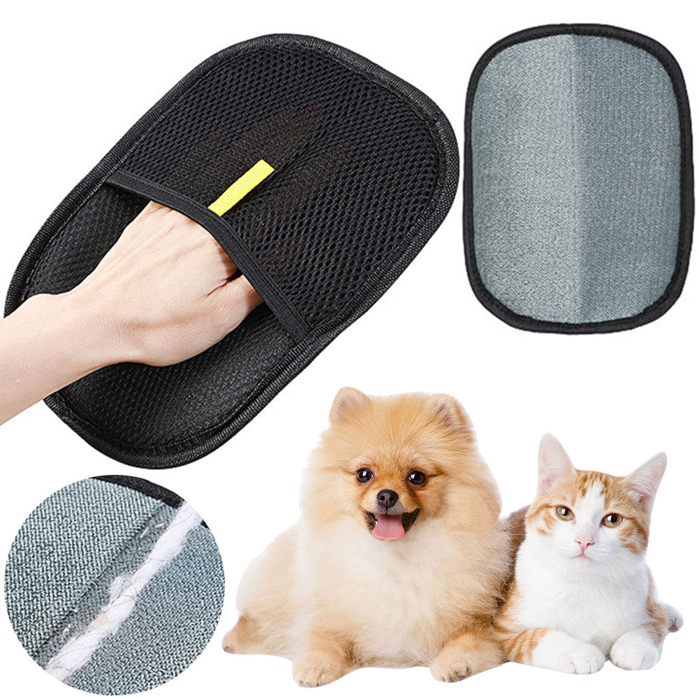 Ultimate Pet Hair Remover Glove, Deshedding Brush Glove For Dog Cat Rabbit With Long Short Curly Hair