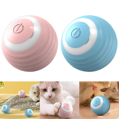 Automatic Moving Bouncing Ball, Smart Rechargeable Cat Toy, Rolling Ball Toy For Indoor Cat Kitten
