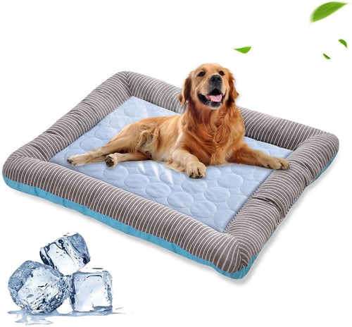 Pet Cooling Pad Bed For Dogs Cats Puppy Kitten, Cool Mat Pet Blanket, Ice Silk Material Soft For Summer Sleeping, Breathable