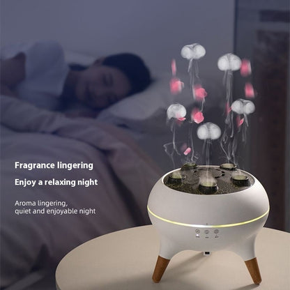 Intelligent Jellyfish Humidifier, Ultrasonic Air Humidifier, Porous Atomization Timing Remote Control Humidifier Aroma Diffuser