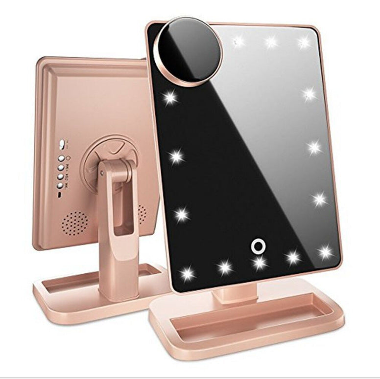 GlamourSync Touchscreen LED Vanity Mirror