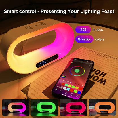 Smart RGB Wireless Charging Alarm Clock