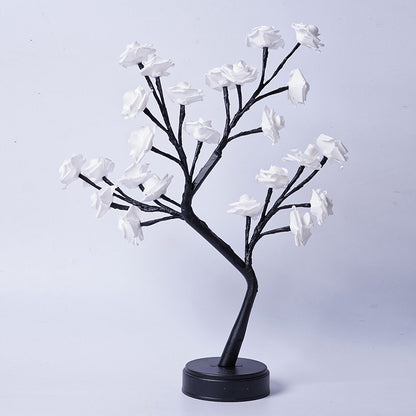USB Powered Rose Table Lamp,3D Flower Night Light