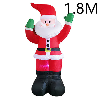 LED Inflatable Yard Decor,Outdoor Christmas Snowman Santa Figures