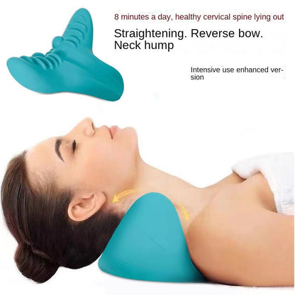 Cervical Spine Massage Pillow, Gravity Acupressure Neck Massager Cervical Spine Pillow Neck Shoulder Massage Pillow Home Traction Corrector