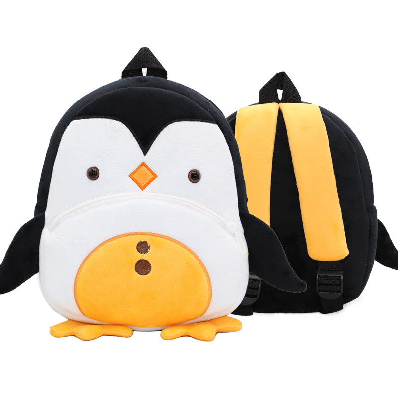 Cute Plush Backpack,Cartoon Animal School Bag,Lightweight Kids' Toy Backpack for Kindergarten