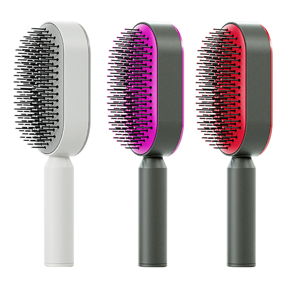 Self Cleaning Hair Brush For Women,3D Air Cushion Hair Brush,Scalp massage and pain-free styling,
Anti-Static Hairbrush