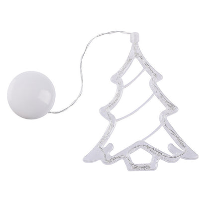 Battery Powered LED Window Lights,Suction Cup Christmas Figure Lamps