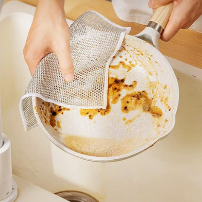Multipurpose Wire Dishwashing Rags, Metal Wire Dishwashing Cloths Towels Scrubs Cleans, Premium Scrubbing Wire Dishwashing Rags Non-Scratch Wire Dishcloth For Dishes, Sinks