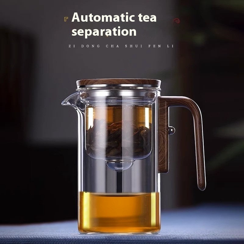 One Click Magnetic Separation Glass Teapot