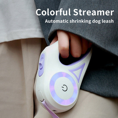 Retractable Dog Leash, Dog Collar Spotlight Automatic, Leash And Pet Dog Cat Traction Rope